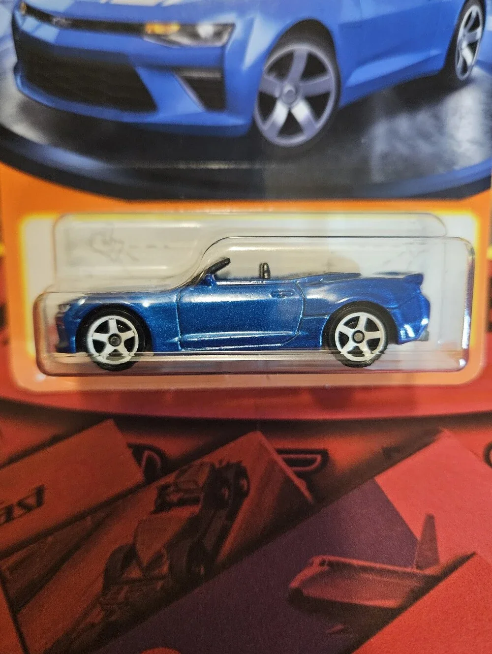 Matchbox Blue Metallic Camaro Convertible Sports Car